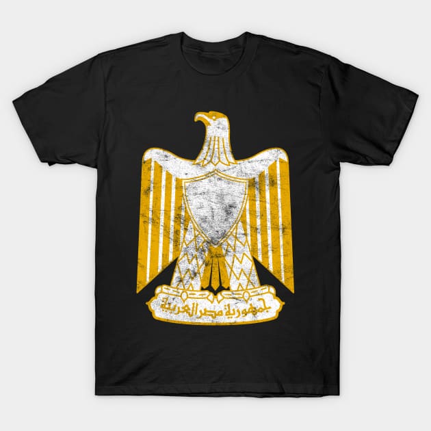 Egypt // Vintage Faded Style Flag Design T-Shirt by DankFutura